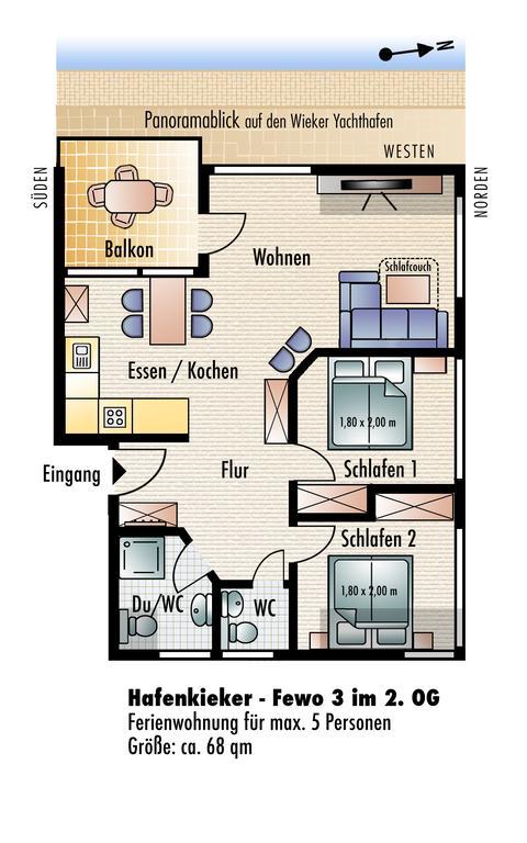 Ferienwohnung Wiek Im Hafenkieker Wiek auf Ruegen Room photo
